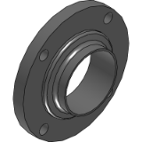 Flange without O-ring groove