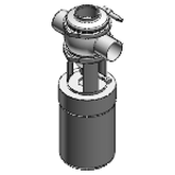 Tankentleerungsventile (US), keine Spiralreinigung, Spiral-Reinigungskammer, 2 1/2-Zoll - Vermischungssicheres Ventil